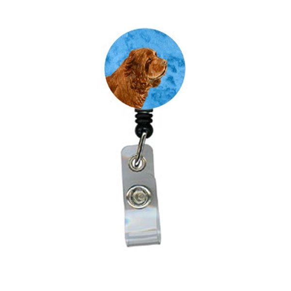 Teachers Aid Sussex Spaniel Retractable Badge Reel Or Id Holder With Clip TE234821
